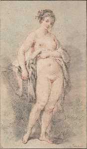 François Boucher - Standing Nude Girl