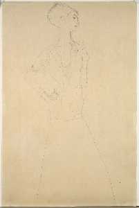 Gustave Klimt - Female Dancer with Bent Arm (Study for \
