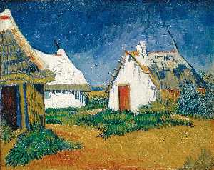 Vincent Van Gogh - White Cottages at Saintes-Maries
