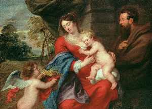 Workshop Of Peter Paul Rubens - Holy Family