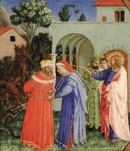 Fra Angelico - The Apostle Saint James the Greater Freeing the Magician Hermogenes