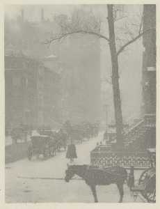 Alfred Stieglitz - The Street, Fifth Avenue