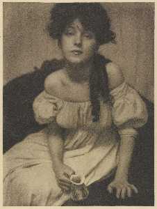 Gertrude Kasebier - Portrait (Miss N.) [Evelyn Nesbit], from Camera Work No. 1