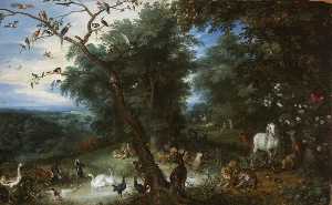 Jan Brueghel The Elder - The Garden of Eden with the Fall of Man