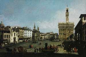 Bernardo Bellotto - The Piazza della Signoria in Florence