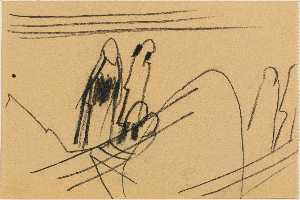 Wassily Wassilyevich Kandinsky - Study for Komposition IV