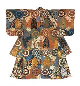 Danish Unknown Goldsmith - Noh Costume, Thick Outer Robe (Atsuita-karaori)