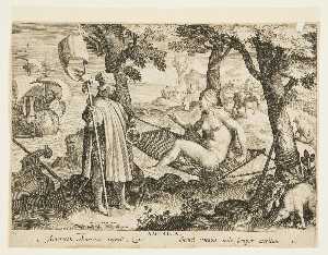 Jan Van Der Straet Or Giovanni Stradano - The Discovery of America, plate 1 from the \
