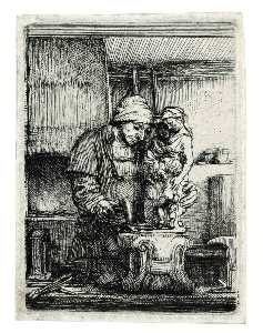 Rembrandt Harmenszoon Van Rijn - The Goldsmith