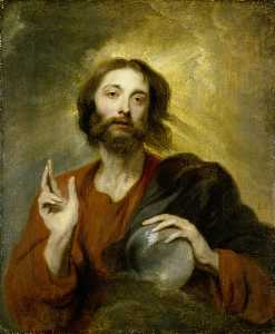 Sir Anthony Van Dyck - Christus als Salvator Mundi