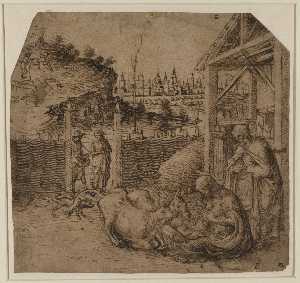 Workshop Of Giovanni Bellini - The Nativity