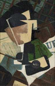 Juan Gris - Glass and Ace of Clubs