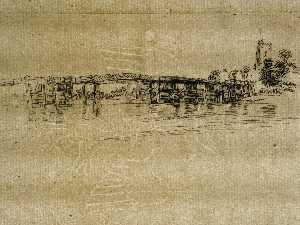 James Abbott Mcneill Whistler - The Little Putney, No. 1.