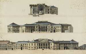 Friedrich Weinbrenner - Plan of the Margravial Palace
