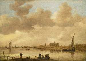 Jan Van Goyen - River scene