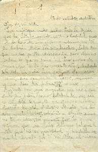 Frida Kahlo - Letter from Frida Kahlo to Alejandro Gómez Arias, October 13, 1925\n\nPage 1 of 7