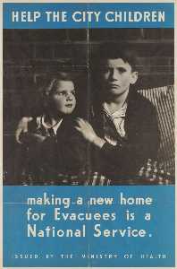 Danish Unknown Goldsmith - Help the city children\nMaking a new home for Evacuees is a National Service.