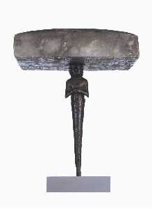 Danish Unknown Goldsmith - Foundation Figurine with Stone Tablet