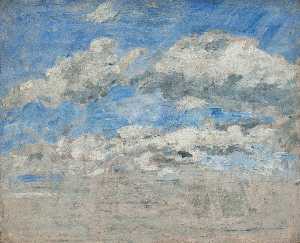 Eugène Louis Boudin - Study of the Sky