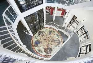 Hans Dieter Tylle - Grohmann Museum Man at Work Mosaic Floor
