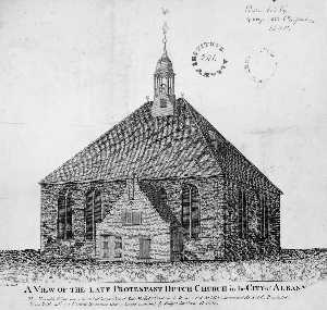 Philip Schuyler Hooker - A View of the Late Protestant Dutch Church in the City of Albany