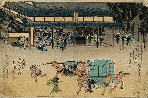 Utagawa Hiroshige, Andō Tokutarō, Ichiyusai, Utashige, Ichiyōsai - Kusatsu