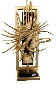 Jacques Duval Brasseur - Table lamp the hand of Zeus