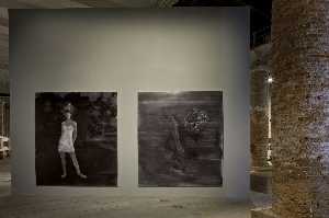 Lorna Simpson - Slip (left) and Suspended (right)