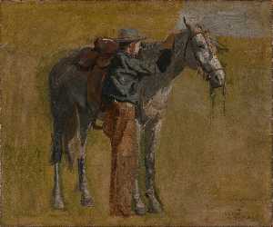 Thomas Eakins - Cowboy: Study for Cowboys in the Badlands