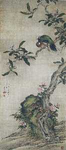 Tō Kyūjō - Emerald Doves on Lopuat Tree