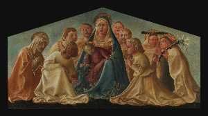 Filippo Di Tommaso Lippi - Madonna with Child, saints and angels, known as (Madonna Trivulzio)