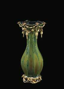 Danish Unknown Goldsmith - Lithyalin Vase