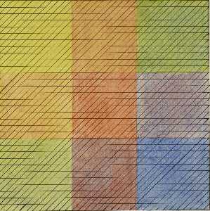 Friedrich Konrad Püschel - Bauhaus Dessau preliminary course 1926/27. Wassily Kandinsky. Dividual (linear grid) and inividual (colour) design