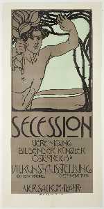 Josef Maria Auchentaller - Poster for the 7th exhibition of the Vienna Secession (08.03.1900-06.06.1900)