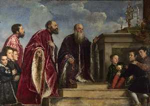 Titian Ramsey Peale Ii - The Vendramin Family Venerating a Relic of the True Cross