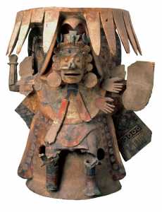 Aztec Art - Dead Warrior Brazier