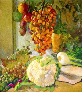 Antonio Sicurezza - Still life with cauliflower