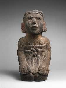 Aztec Art - Kneeling Female Figure