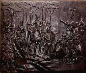 Ludwig Manzel - Return of Herman the Cherusker from the Battle at Teutoburg Forest