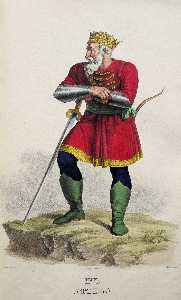 Josef Kriehuber - Attila, King of the Huns