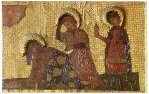 Nicholas Roerich - The Virgin Holidays. Adoration of the Magi. Three kings.
